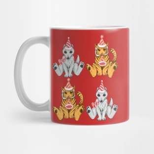 Party Hat Tigers and Wolves Mug